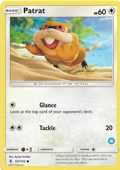 Patrat (16) [SM Trainer Kit: Alolan Sandslash & Alolan Ninetales] 107/145