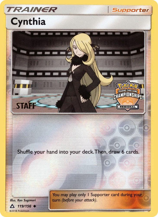 Cynthia - 119/156 (Regional Championships) [Staff] [League & Championship Cards] 119/156