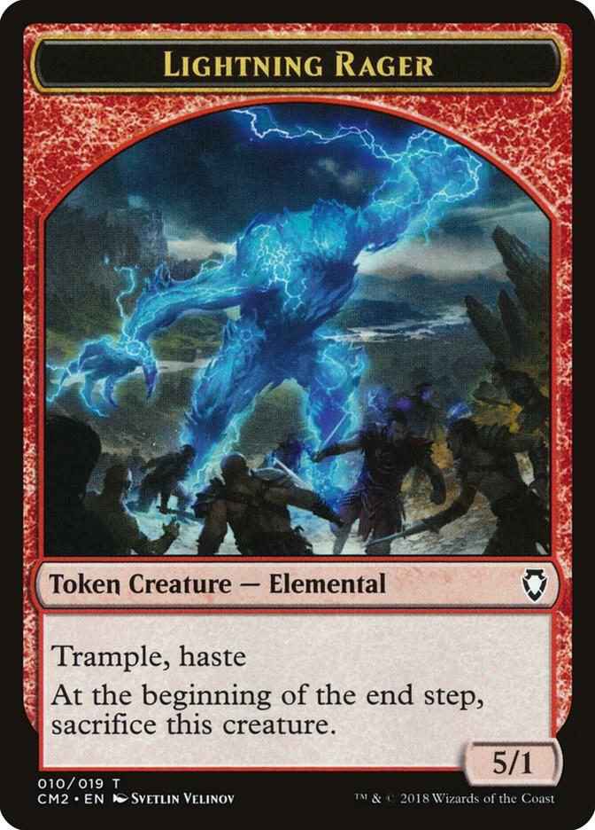 Lightning Rager Token [Commander Anthology Volume II] 10
