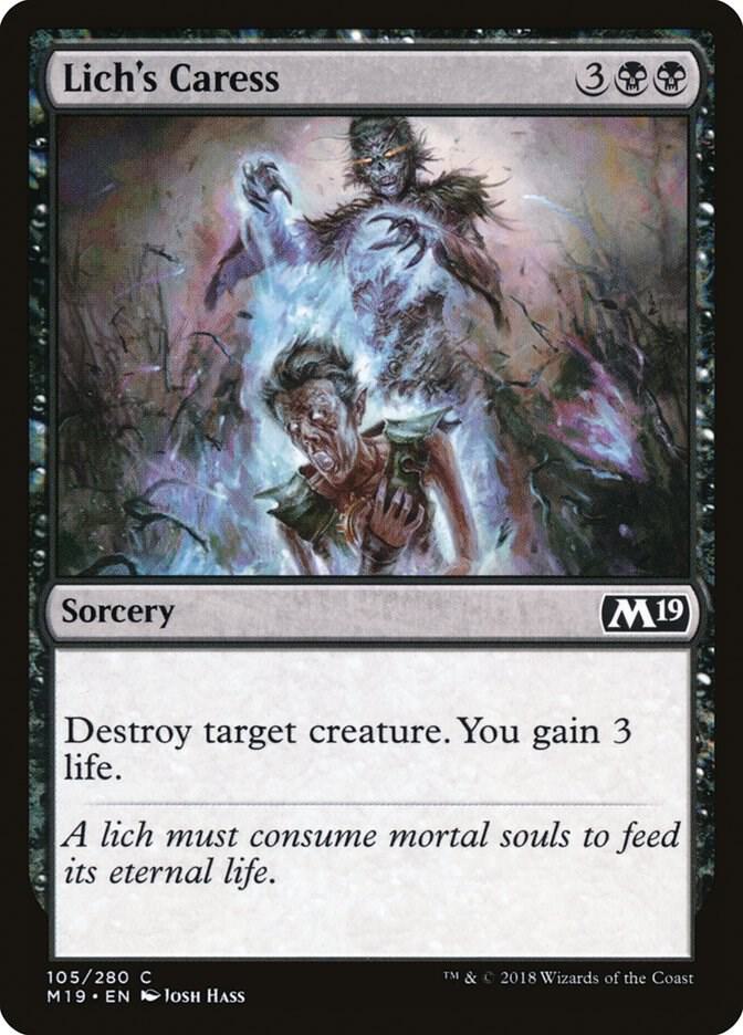 Lich's Caress [Core Set 2019] 105
