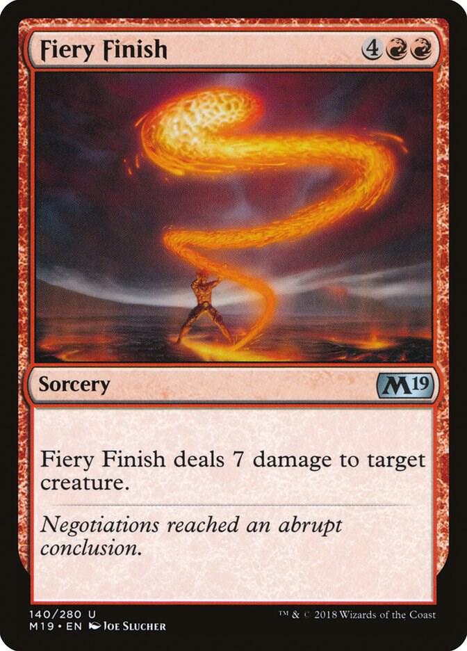 Fiery Finish [Core Set 2019] 140