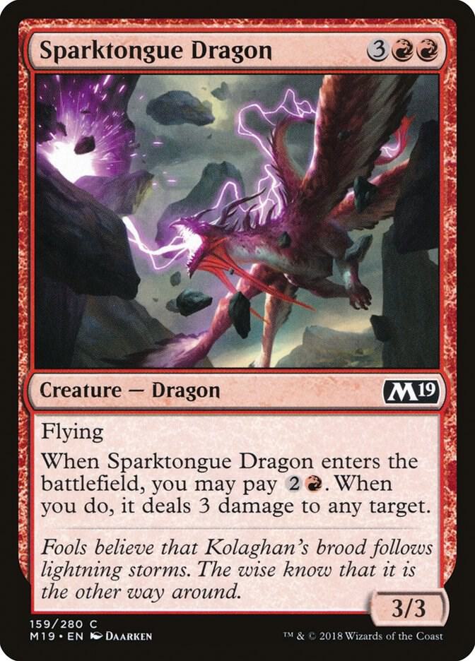 Sparktongue Dragon [Core Set 2019] 159