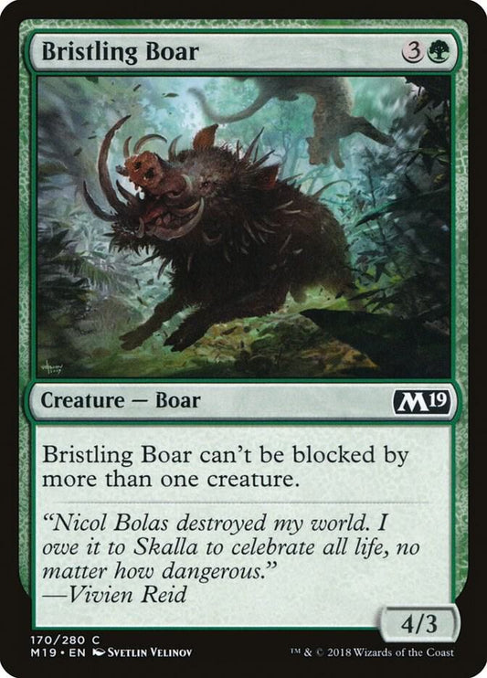 Bristling Boar [Core Set 2019] 170