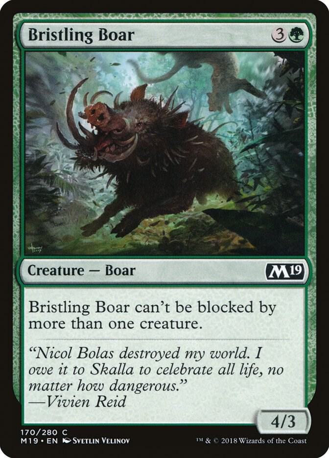 Bristling Boar [Core Set 2019] 170