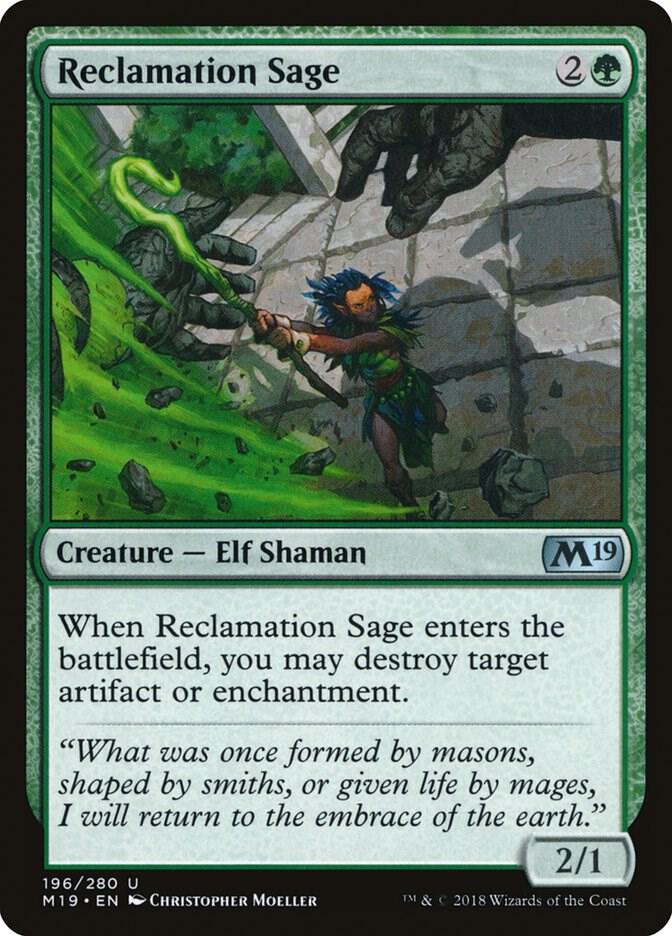 Reclamation Sage [Core Set 2019] 196