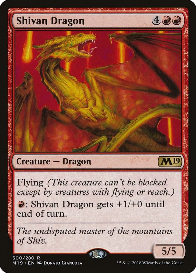 Shivan Dragon [Core Set 2019] 300