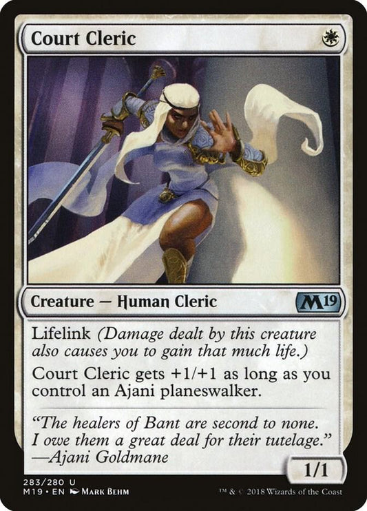 Court Cleric [Core Set 2019] 283