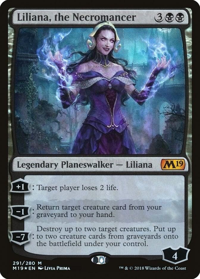 Liliana, the Necromancer [Core Set 2019] 291