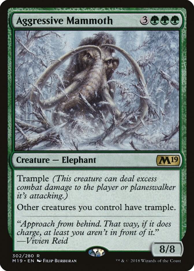 Aggressive Mammoth [Core Set 2019] 302