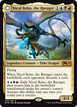 Nicol Bolas, the Ravager [Core Set 2019] 218