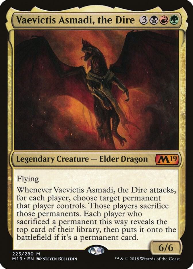 Vaevictis Asmadi, the Dire [Core Set 2019] 225
