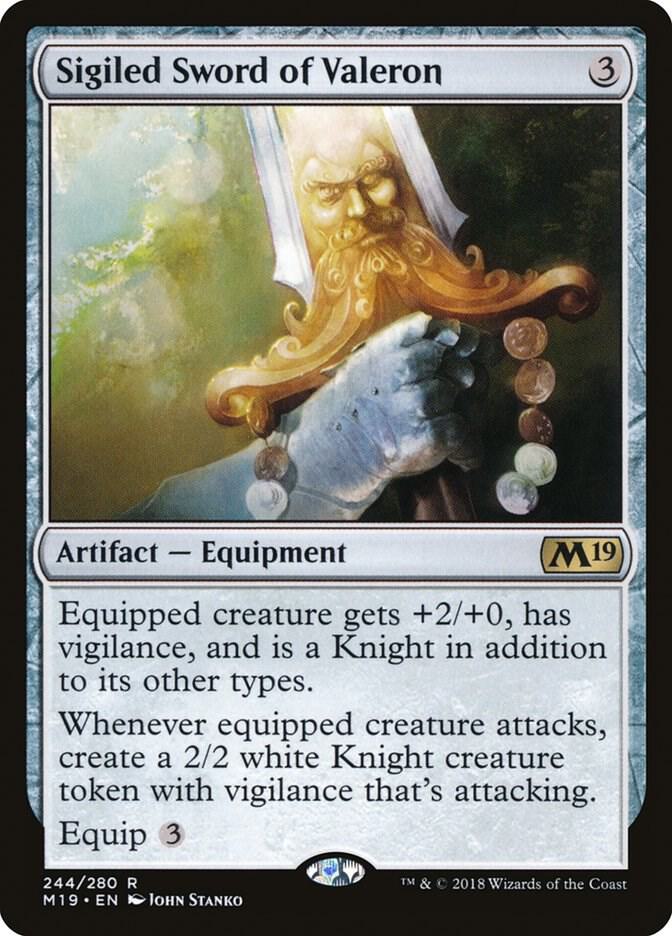 Sigiled Sword of Valeron [Core Set 2019] 244