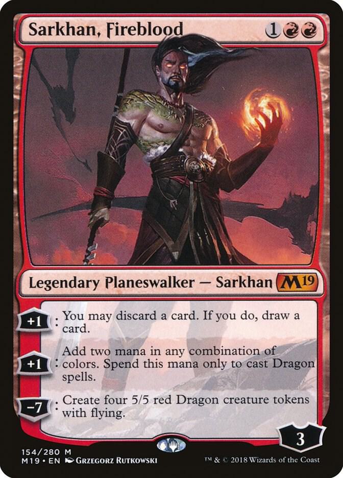 Sarkhan, Fireblood [Core Set 2019] 154
