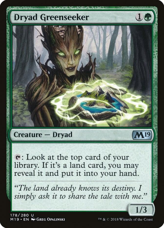 Dryad Greenseeker [Core Set 2019] 178