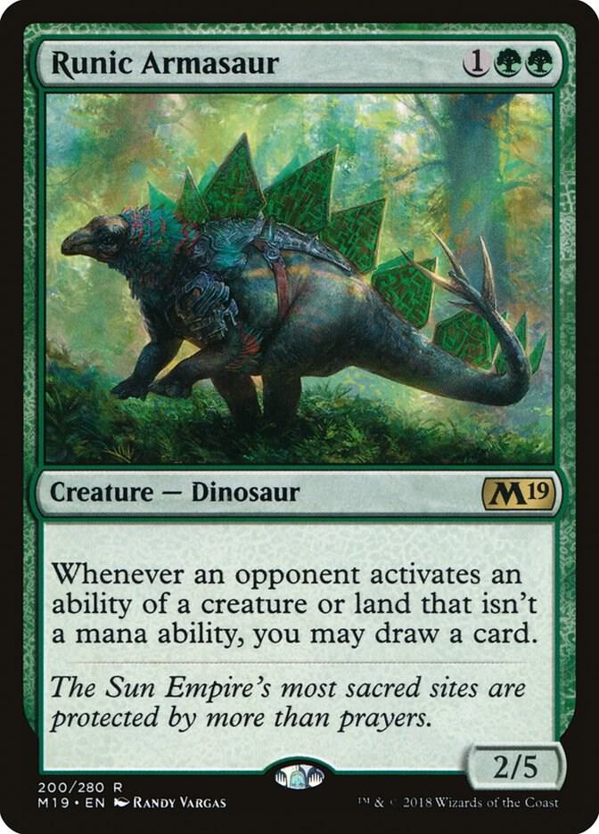 Runic Armasaur [Core Set 2019] 200