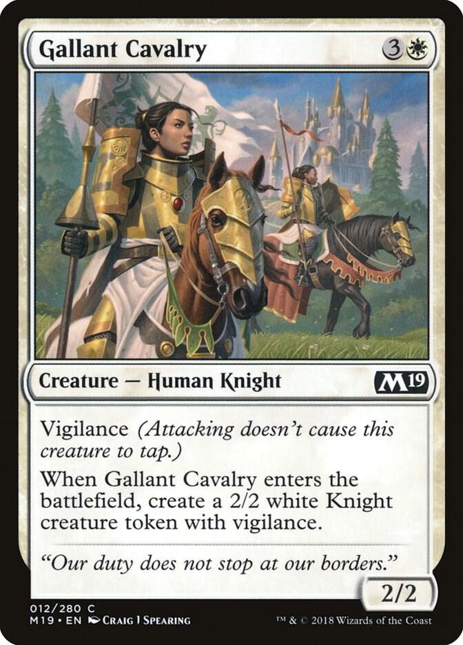 Gallant Cavalry [Core Set 2019] 12