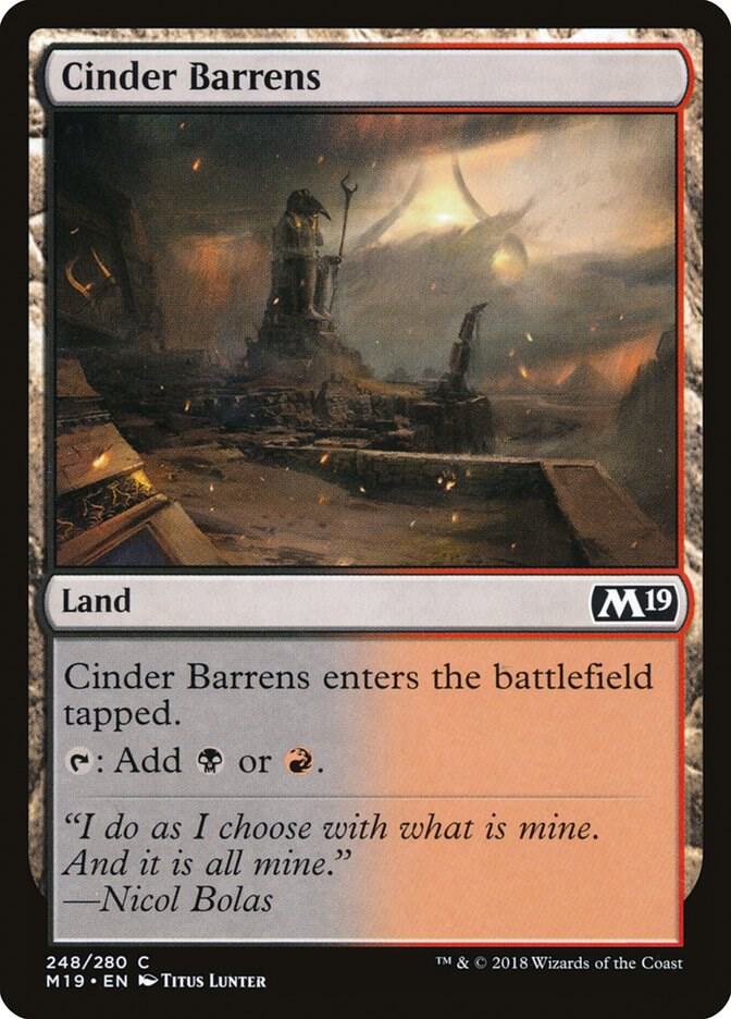 Cinder Barrens [Core Set 2019] 248
