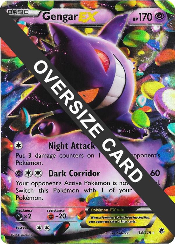 Gengar EX - 34/119 [Jumbo Cards] 034/119