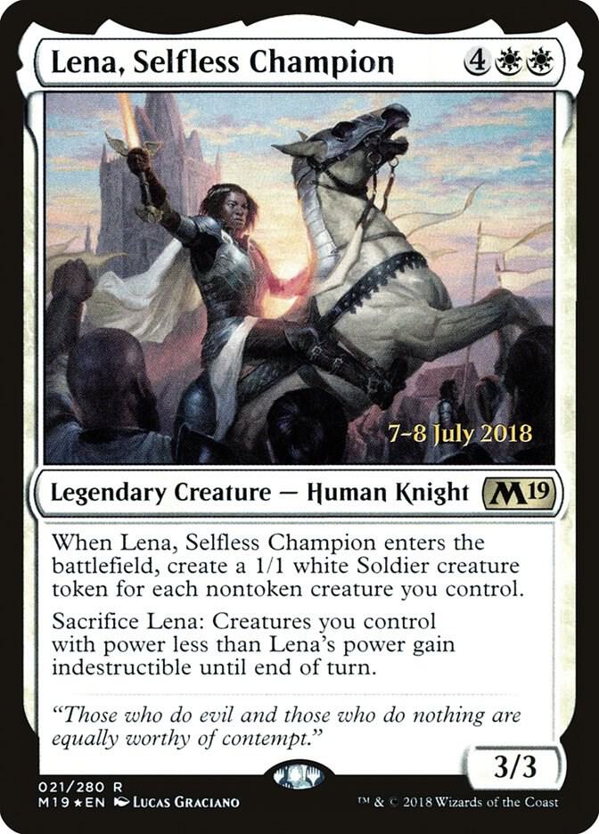 Lena, Selfless Champion [Prerelease Cards] 21