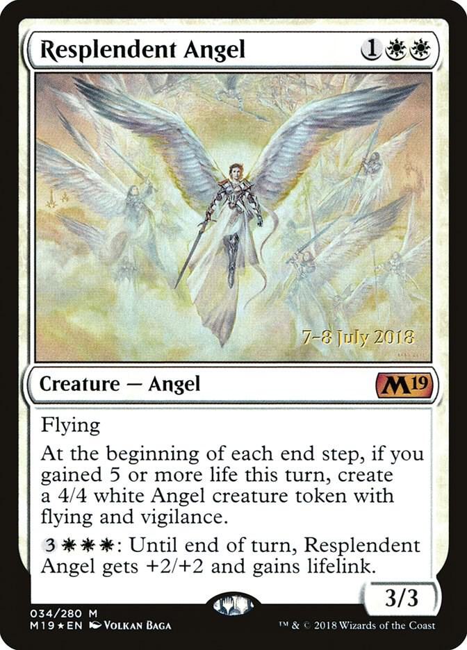 Resplendent Angel (M19) [Prerelease Cards] 34