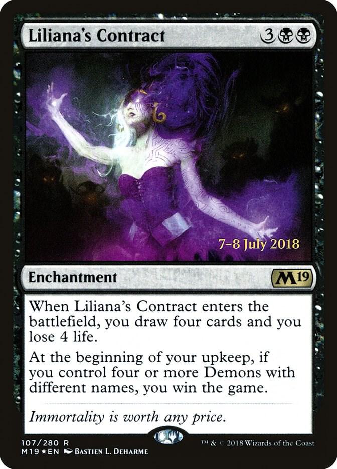 Liliana's Contract [Prerelease Cards] 107