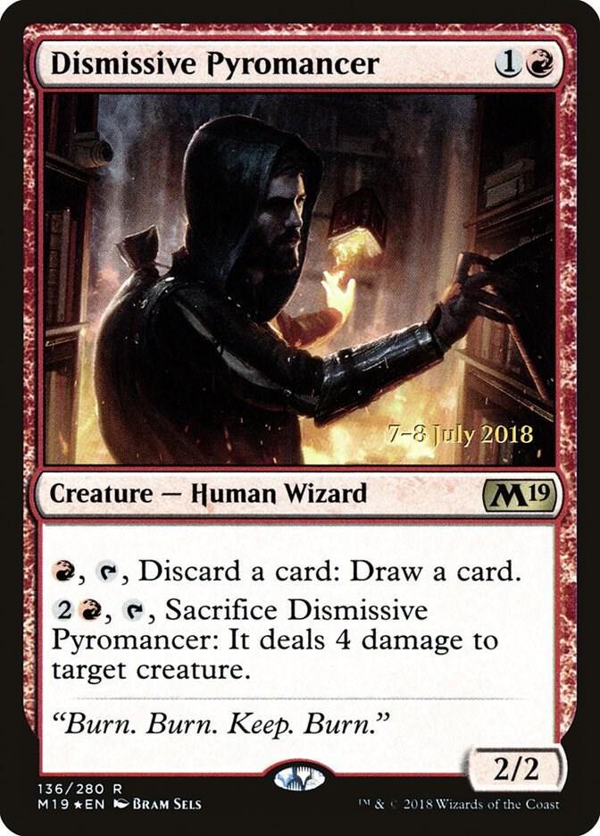 Dismissive Pyromancer [Prerelease Cards] 136