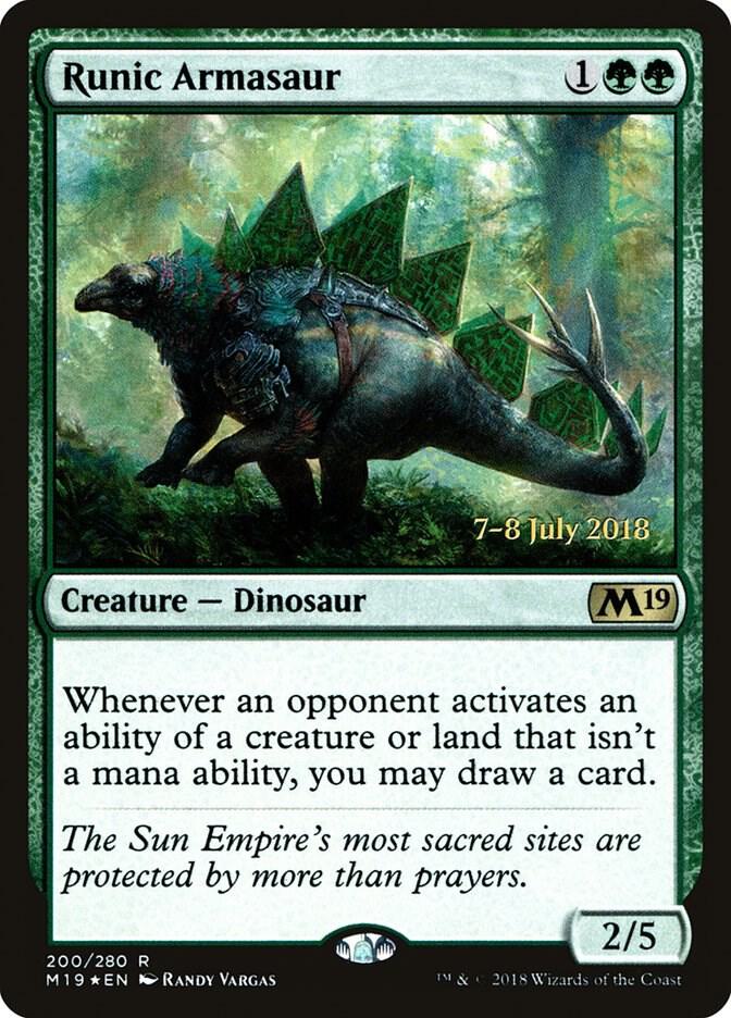 Runic Armasaur [Prerelease Cards] 200