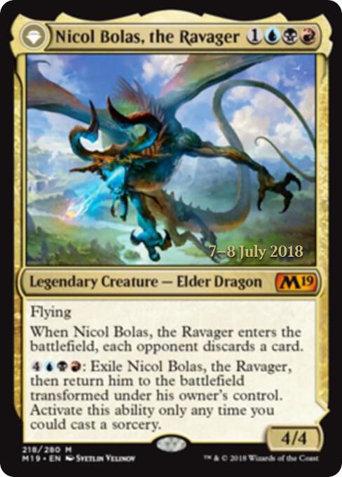 Nicol Bolas, the Ravager [Prerelease Cards] 218