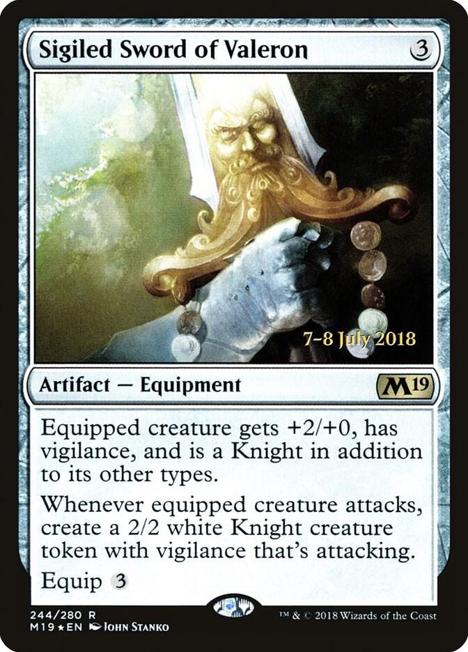Sigiled Sword of Valeron [Prerelease Cards] 244