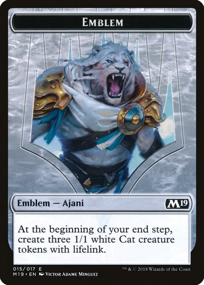 Emblem - Ajani, Adversary of Tyrants [Core Set 2019] 15