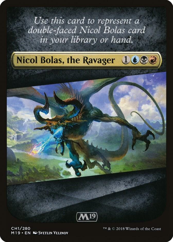 Checklist Card - Core Set 2019 (Nicol Bolas, the Ravager) [Core Set 2019] CH1