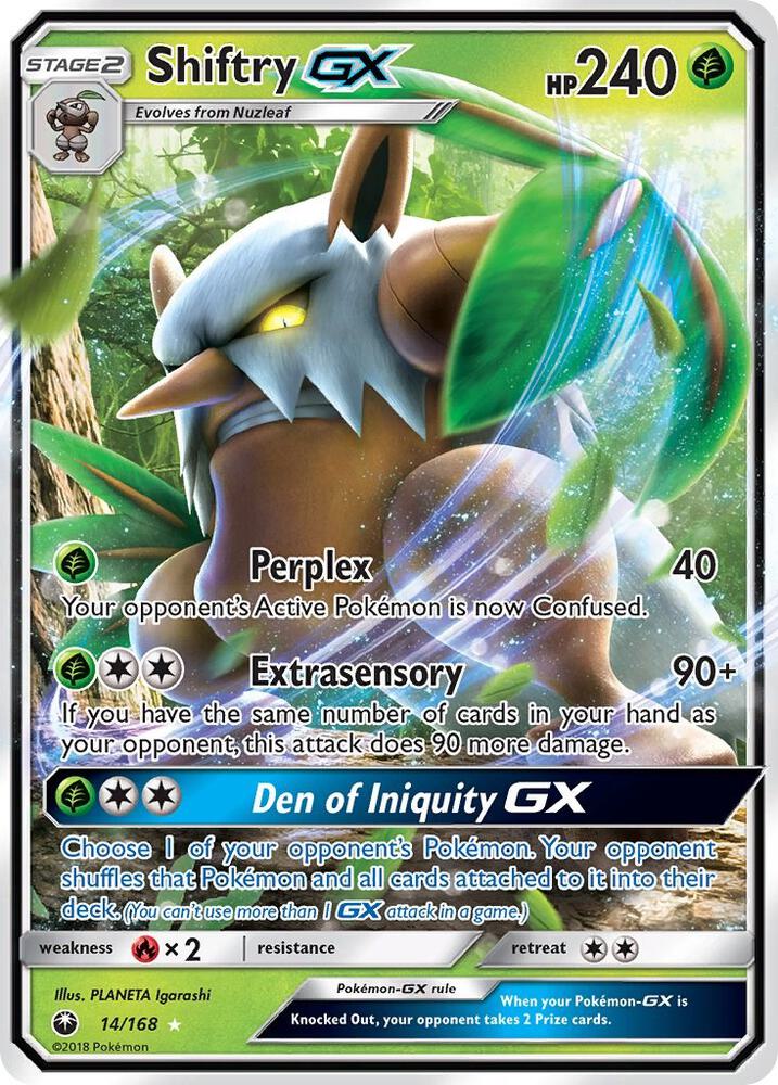 Shiftry GX [SM - Celestial Storm] 14/168