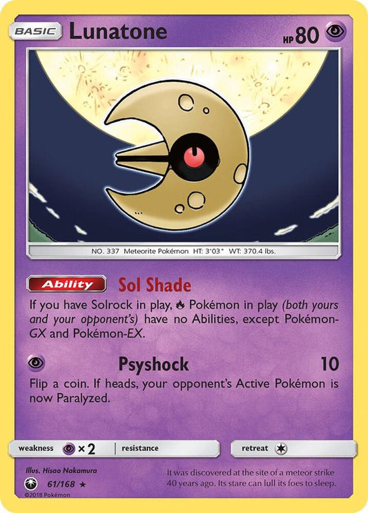 Lunatone [SM - Celestial Storm] 61/168