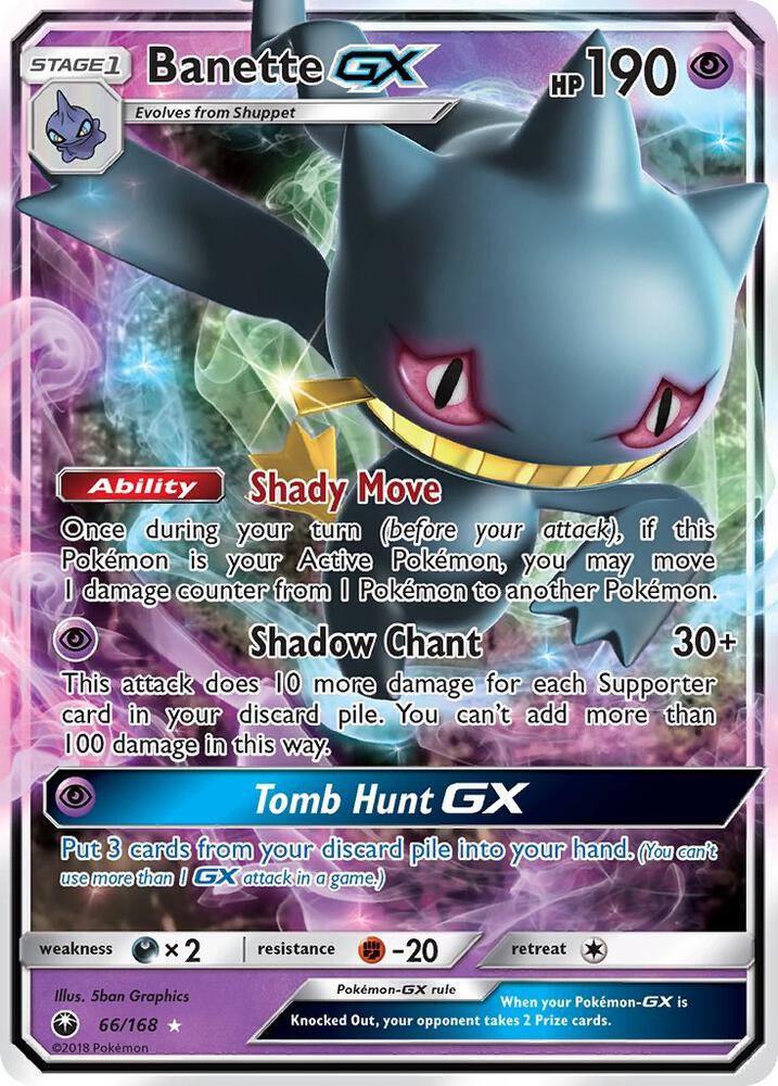 Banette GX [SM - Celestial Storm] 66/168