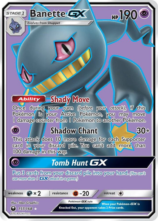 Banette GX (Full Art) [SM - Celestial Storm] 157/168