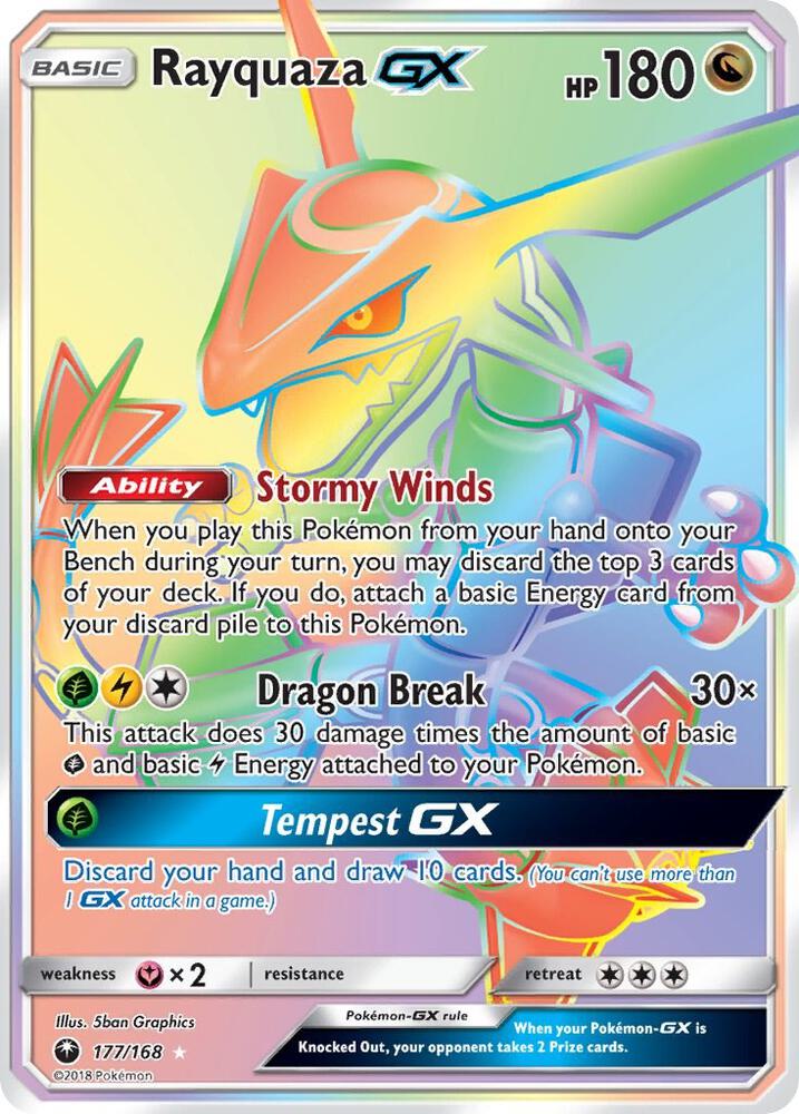 Rayquaza GX (Secret) [SM - Celestial Storm] 177/168