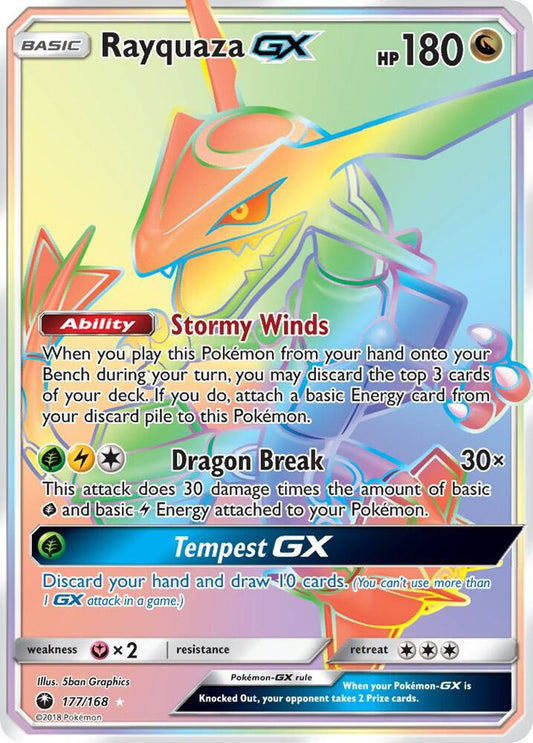 Rayquaza GX (Secret) [SM - Celestial Storm] 177/168
