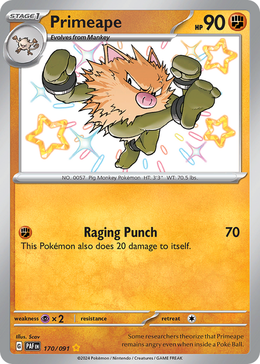 Primeape - 170/91 Paldean Fates