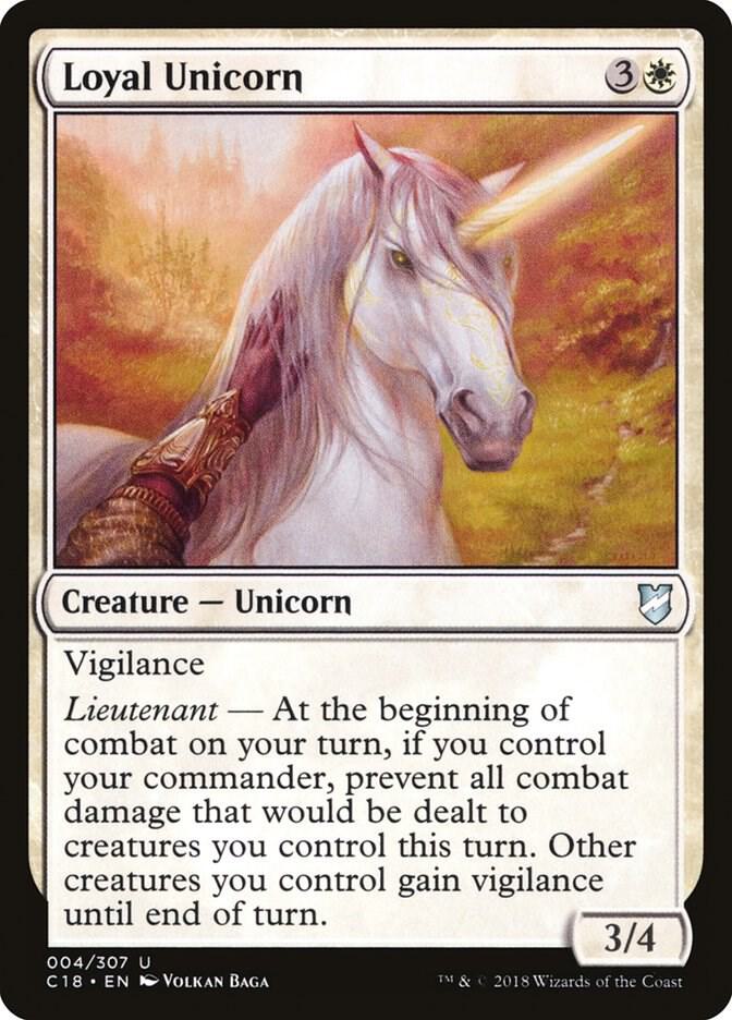 Loyal Unicorn [Commander 2018] 4