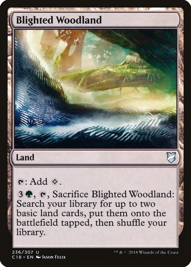 Blighted Woodland [Commander 2018] 236
