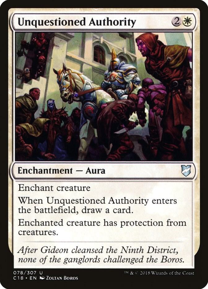 Unquestioned Authority [Commander 2018] 78