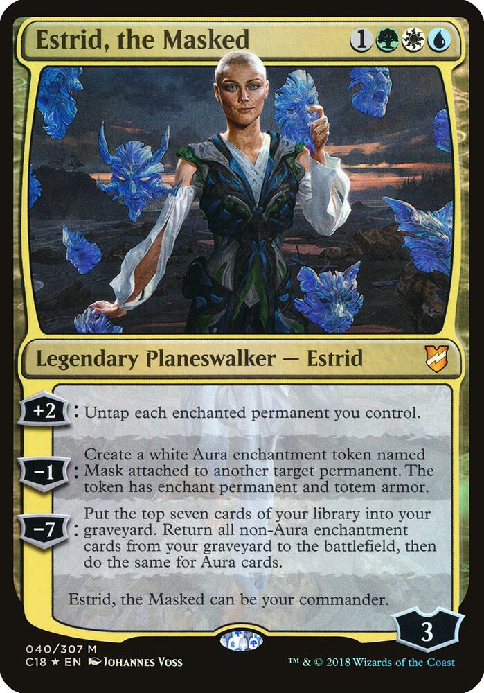 Estrid, the Masked (Commander 2018) [Oversize Cards] 40