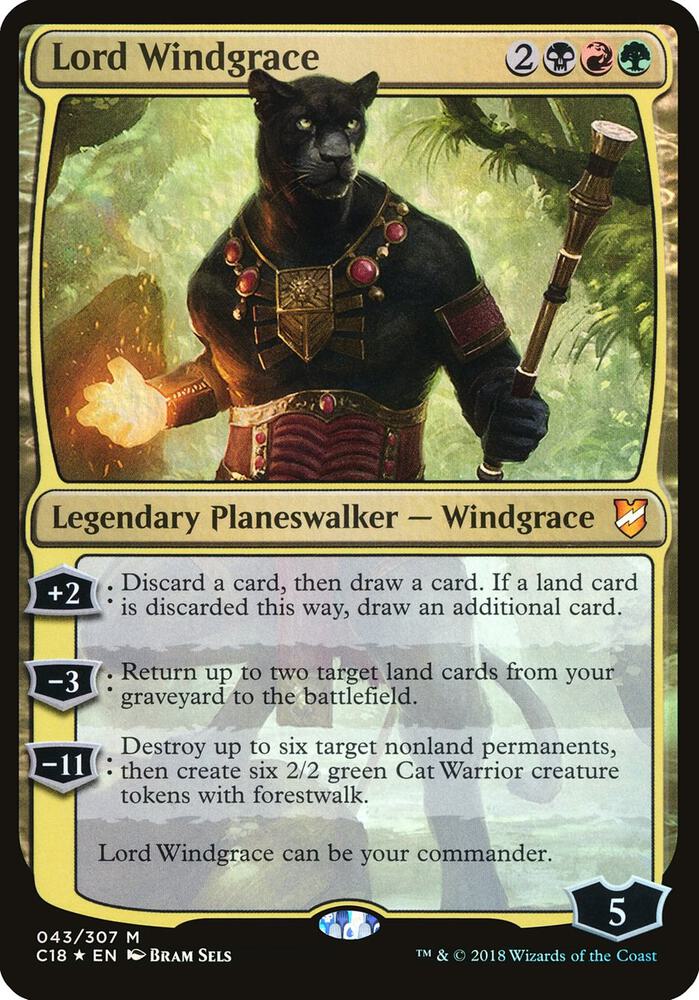 Lord Windgrace (Commander 2018) [Oversize Cards] 43