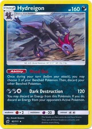 Hydreigon - 62/111 (Cracked Ice Holo) [Deck Exclusives] 062/111