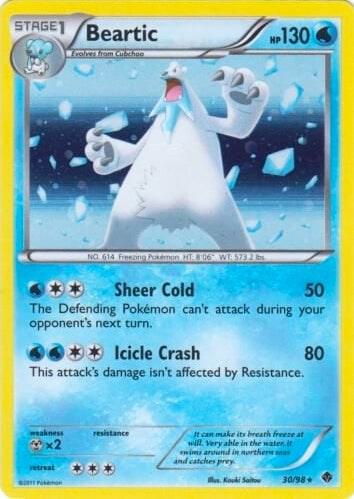 Beartic - 30/98 (Cracked Ice Holo) [Blister Exclusives] 030/098