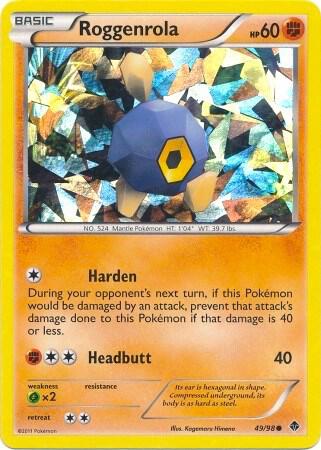 Roggenrola - 49/98 (Cracked Ice Holo) [Blister Exclusives] 049/098