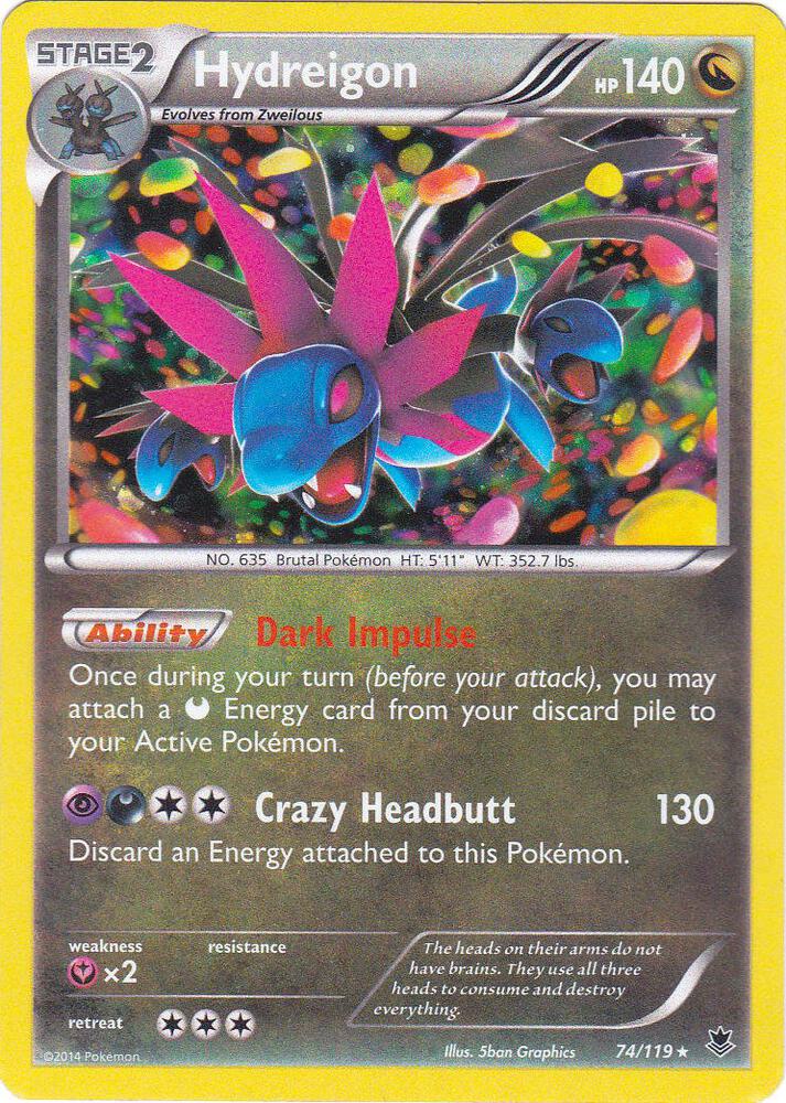 Hydreigon - 074/119 (Cosmos Holo) [Blister Exclusives] 074/119