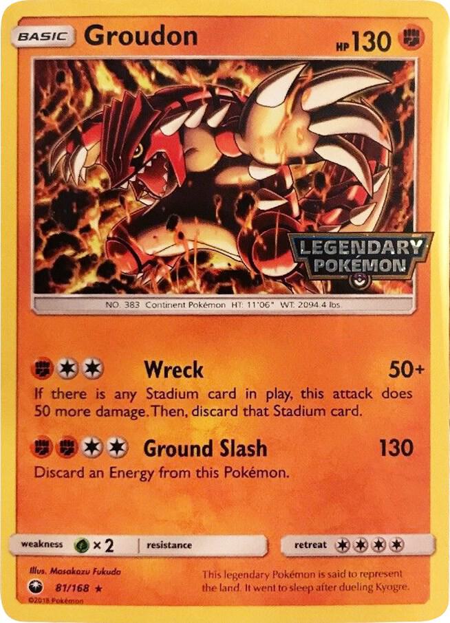 Groudon - 81/168 (Cosmos Holo) (Gamestop Promo) [Miscellaneous Cards & Products] 081/168