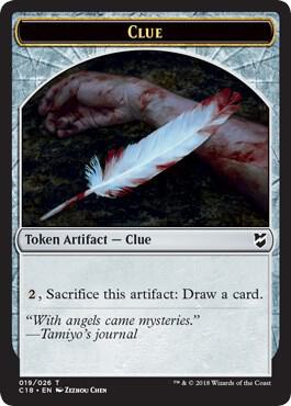 Clue // Construct (021) Double-Sided Token [Commander 2018] 19 // 21