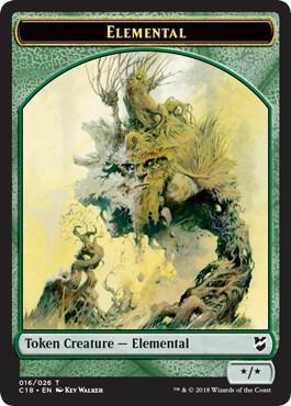 Elemental // Thopter (026) Double-Sided Token [Commander 2018] 16 // 26